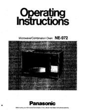 Panasonic NE-972 Operating Instructions Manual