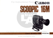 Canon SCOOPIC 16M Instructions Manual