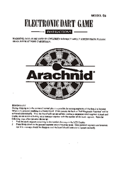 Arachnid E5 Instructions Manual