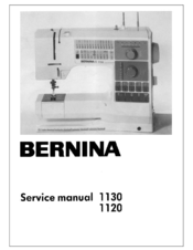 Bernina 1130 Service Manual