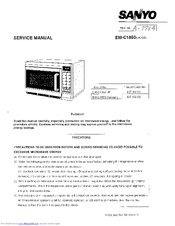 Sanyo EM-C1850 Service Manual
