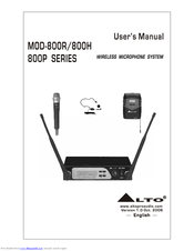 Alto MOD-800R User Manual