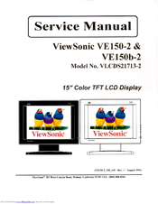 ViewSonic VE150b-2 Service Manual