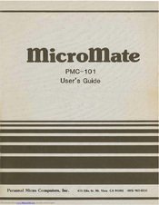 PMC MicroMate -101 User Manual