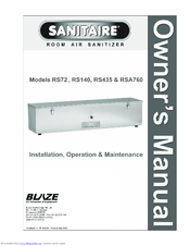 Sanitaire RS72 Owner's Manual