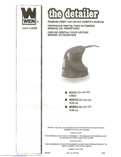 Wen The Detailer QIL-AJ2-150 Owner's Manual