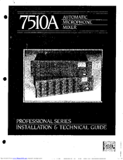 JBL 7510A Installation & Technical Manual