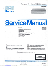 Marantz 74CD60-01B Service Manual