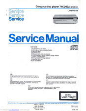 Marantz 74CD60-05B Service Manual