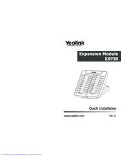 Yealink EXP38 Quick Install Manual
