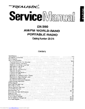 Realistic DX-390 Service Manual