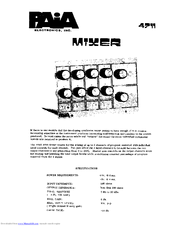 Paia 4711 Manual