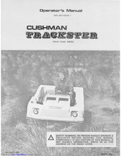 Cushman Trackster 898002 Operator's Manual