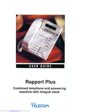 Telecom Rapport Plus User Manual