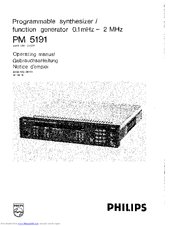 Philips PM 5191 Operating Manual