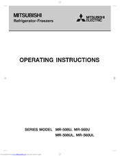 Mitsubishi MR-560U Series Operating Instructions Manual