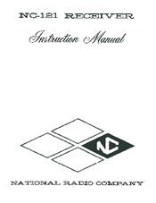 National Radio NC-121 Instruction Manual