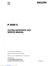 Philips P 2000 C System Reference Manual