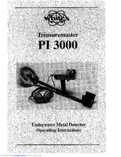 Whites Treasuremaster PI 3000 Operating Instructions Manual