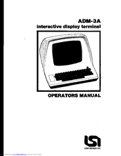 LSI ADM-3A Operator's Manual