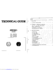 Seiko 2A32A Technical Manual