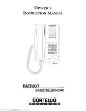 Cortelco Patriot Owner's Instruction Manual