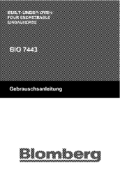 Blomberg BIO 7443 User Manual