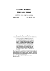 CBM 2031 Service Manual