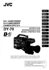 JVC D-9 DY-70 Instructions Manual