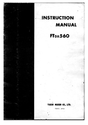 Yaesu FTdx560 Instruction Manual