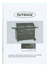 Outback TS201 Assembly And Operating Instructions Manual