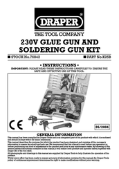 Draper K25B Instructions Manual