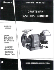 Craftsman 397.19589 Owner's Manual