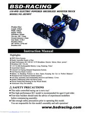 BSD-Racing BS909T Instruction Manual