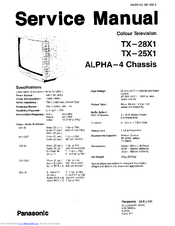 Panasonic TX-28X1 Service Manual