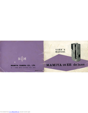 Mamiya 16EE de luxe User Manual