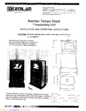Kemlan Tempo Stack Installation And Operating Insctructions