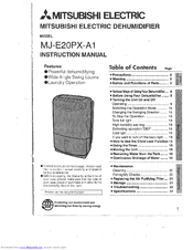 Mitsubishi Electric MJ-E20PX-A1 Instruction Manual