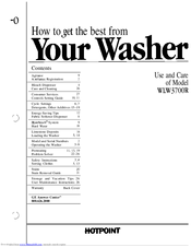 GE WLW3700R Use And Care Manual
