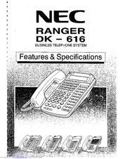 NEC Ranger DK-616 Features & Specifications  Manual
