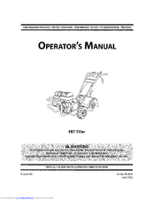 MTD FRT Series Operator's Manual