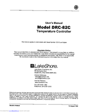 Lakeshore DRC-82C User Manual