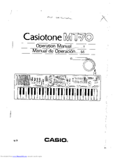 Casio Casiotone MT-70 Operation Manual