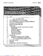 Orban Optimod-HF 9105A User Manual
