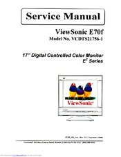 ViewSonic VCDTS21756-1 Service Manual