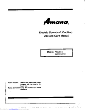 Amana AKDE5WW Use And Care Manual