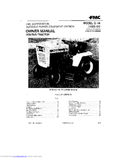 Bolens G-14 Owner's Manual