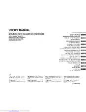 Mitsubishi Daiya FDA Multi Series User Manual
