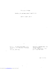 Pasquali 988.30 Instruction And Maintenance Manual