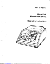 BelL & Howell MicroTrack Operating Instructions Manual